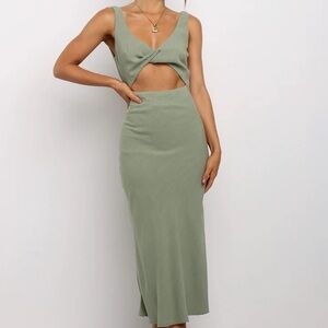 Petal and Pup Apollo Dress - olive green